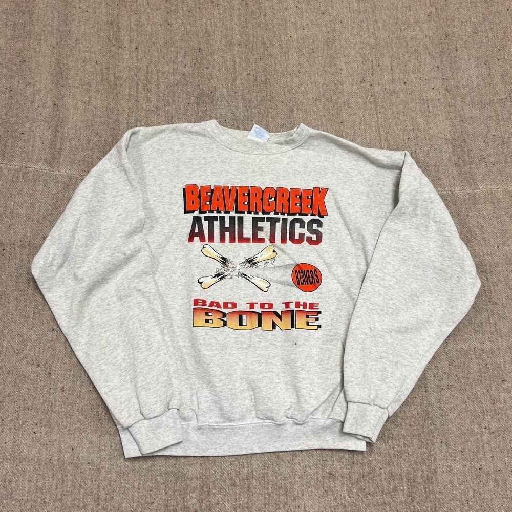 Vintage Beavercreek Athletics Sweatshirt Mens XL Gray 1990s Ohio